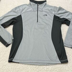 The North Face 1/4 Zip Grey Pullover Jacket Men’s Size Large